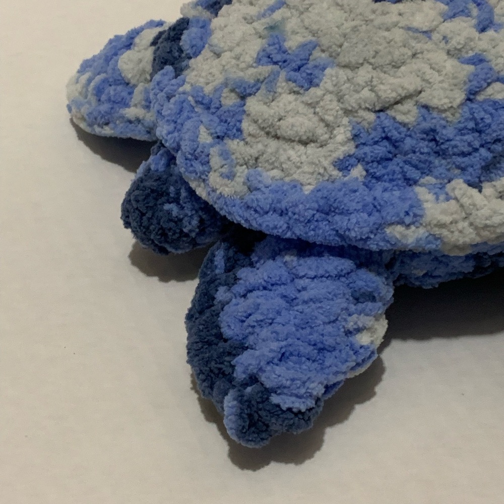 Sea Turtle Nursery Room Decor Soft Plushie Sea Turtle Handmade Crocheted - Picture 6 of 14